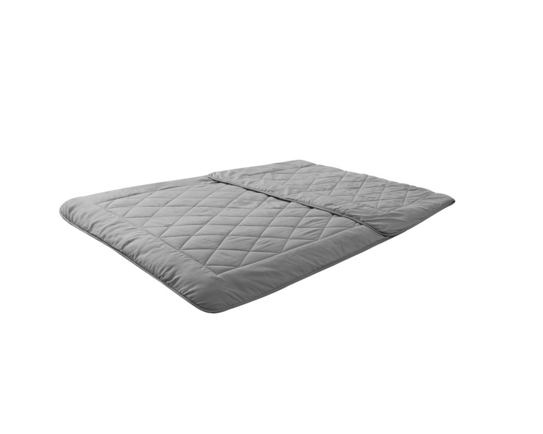 Sommerleichtsteppbett / Sommerdecke, ca. 135x200 cm, anthrazit - Anthrazit - 1