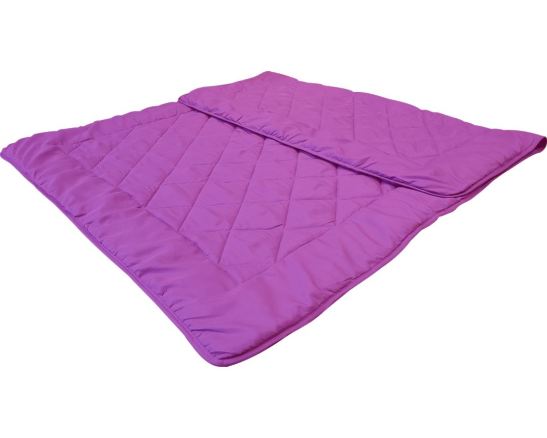 Sommerleichtsteppbett / Sommerdecke, ca. 135x200 cm, lila - Beere - 1