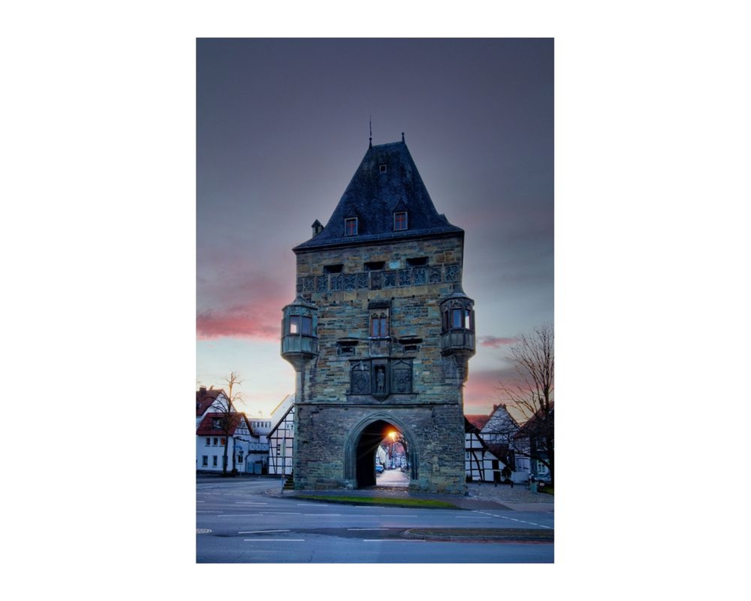 Fotoleinwand, Ostenhofentor Soest, ca. 60x80 cm - Mehrfarbig - 1
