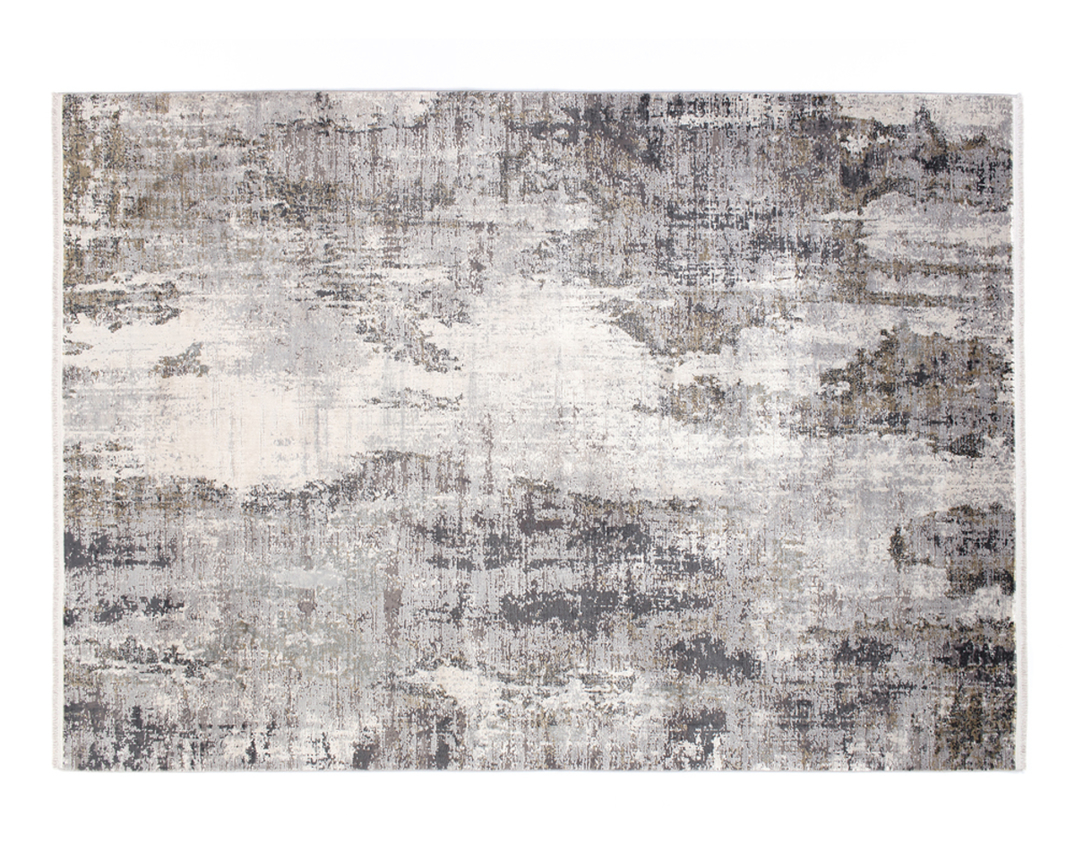 Interliving L-8600 Teppich in modernem Vintage-Design, ca. 160x230 cm - Grau-Creme - 1