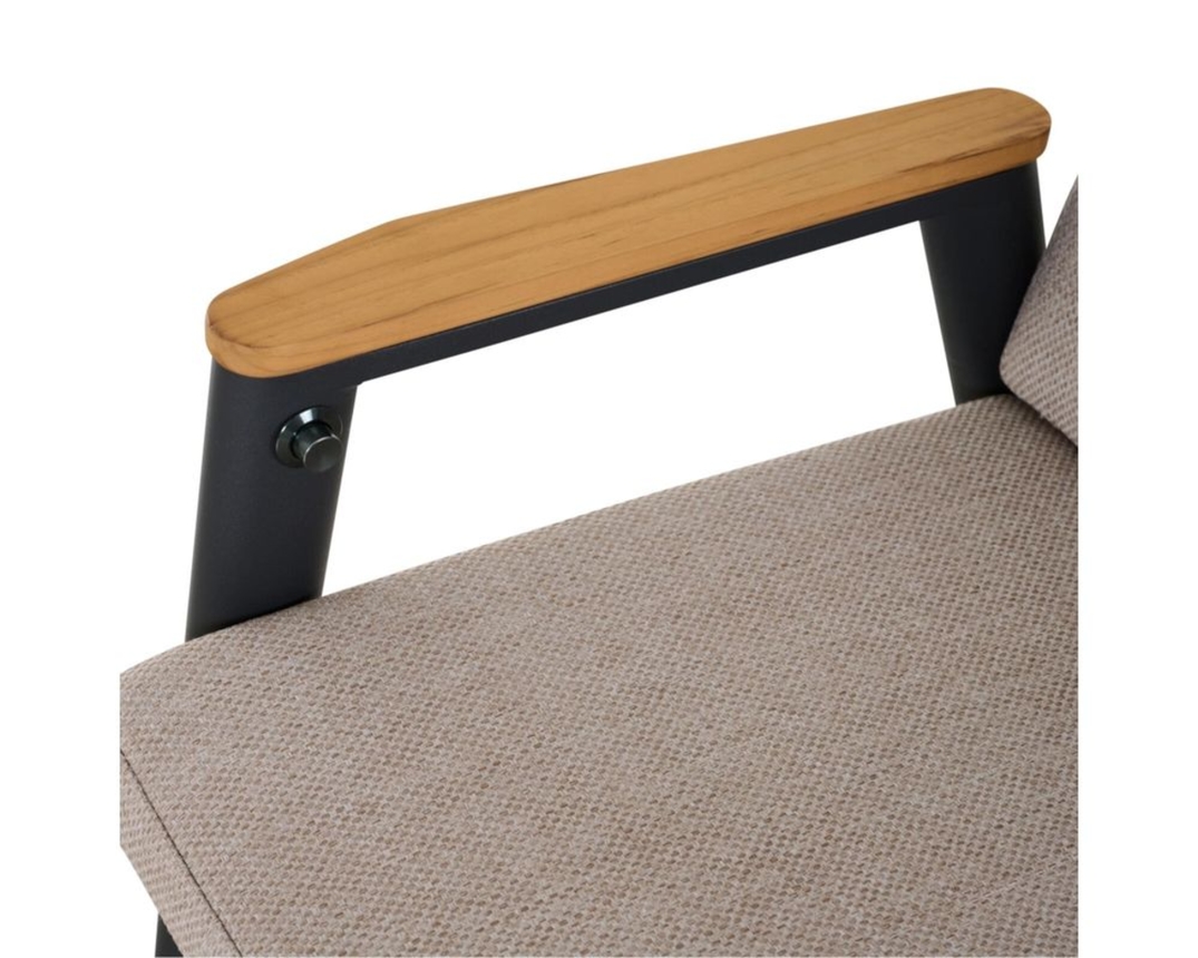 Dining Move Sessel "Cortina" - anthrazit / natur - 2