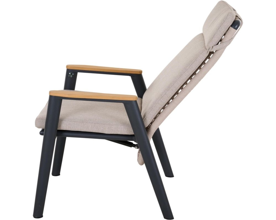 Dining Move Sessel "Cortina" - anthrazit / natur - 8