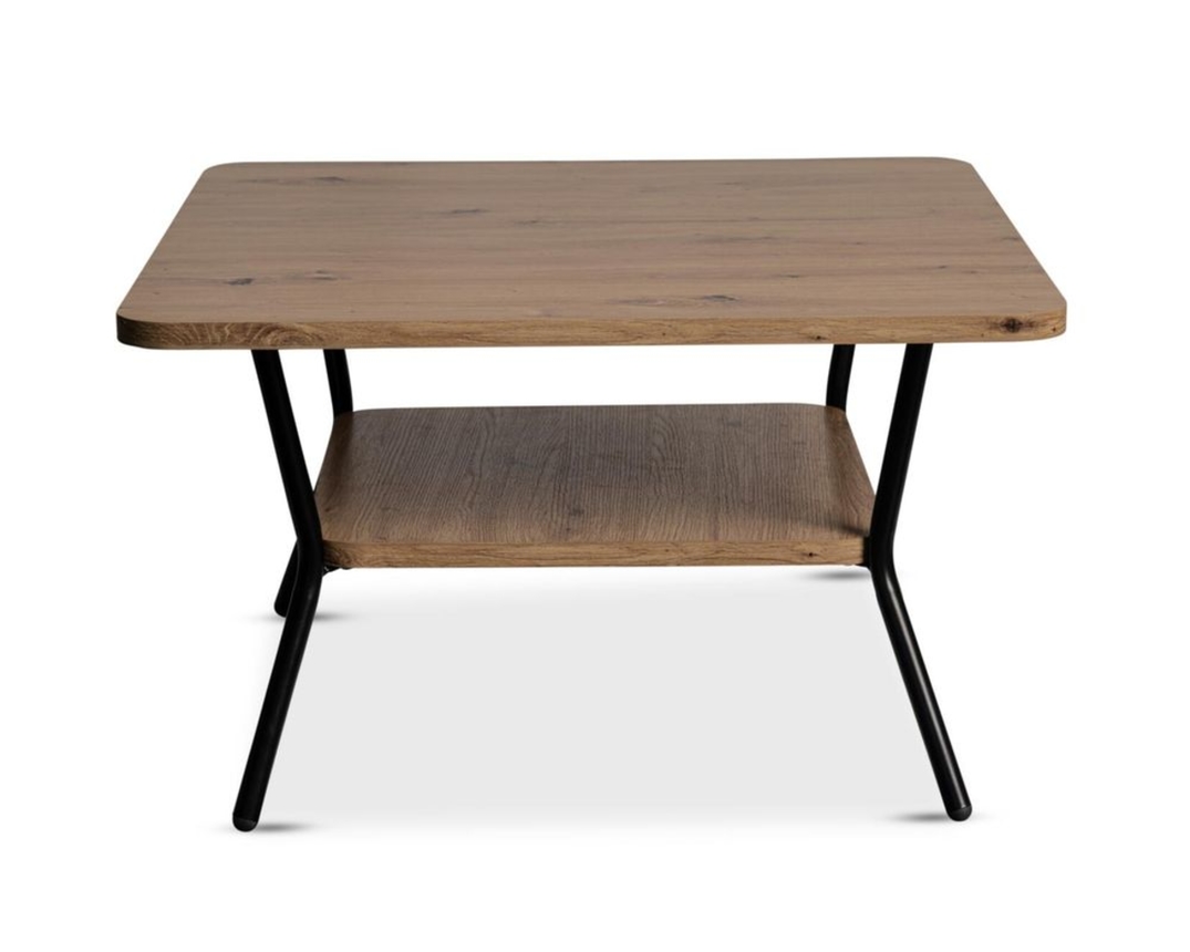 Couchtisch "Malchin", ca. 75/45/75 cm - Braun/Schwarz - 2