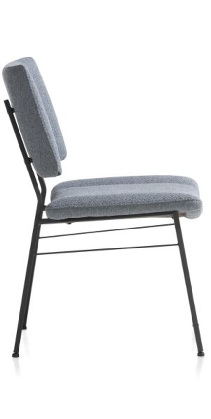 XOOON Tatum, Stuhl - Füße schwarz - Stoff Ponti - Blau - 4