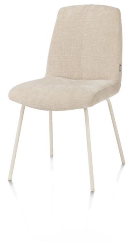 XOOON Filipo, Stuhl - Gestell ton in ton - Stoff Cadiz - Creme - 2
