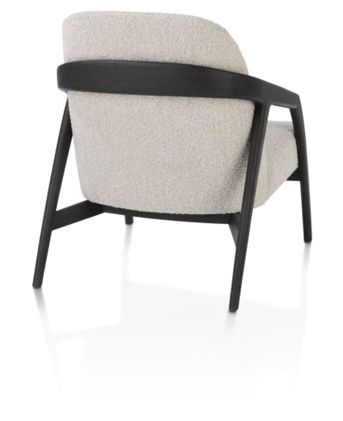 XOOON Dante, Sessel - Eiche anthrazit - Stoff Brioni - Creme - 3