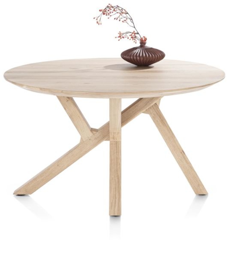 XOOON Cosenza, Tisch rund 130 cm - Beige, Braun - 1