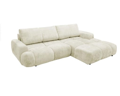 Wohnlandschaft "Ebersbach", mit Bettfunktion und Stauraum - Creme - 1
