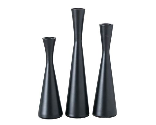 Kerzenleuchter "Cone", ca. 23 cm hoch - Schwarz - 1