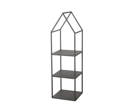 Regal "Plock", ca. 130 cm hoch, Eisen - Schwarz - 1