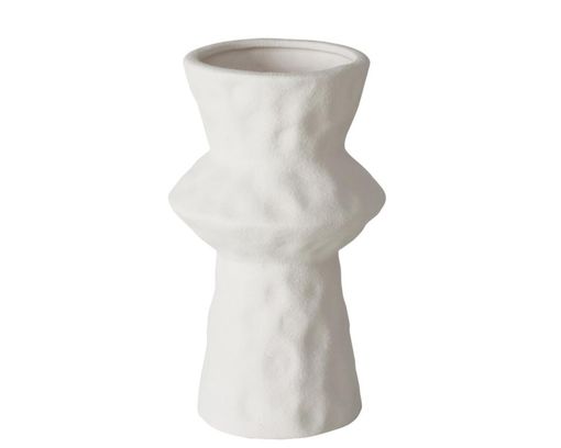 Roomio Vase "Hermas", matt, ca. 20 cm hoch - Beige/Weiß - 2