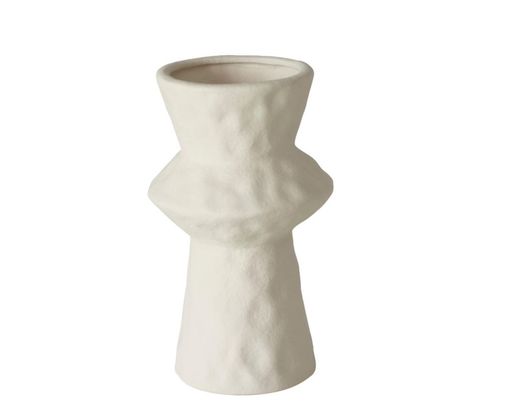 Roomio Vase "Hermas", matt, ca. 20 cm hoch - Beige/Weiß - 3