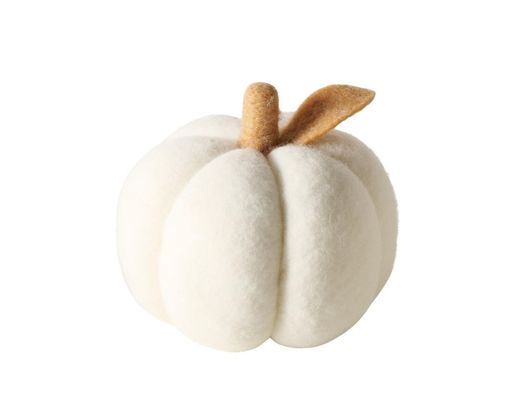 Kürbis "Tikva", cremefarben, mittel - Creme - 1