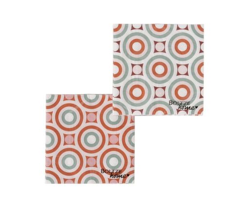 Servietten "Serenity", geometrisches Muster - Mehrfarbig - 1