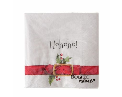 Servietten "HoHoHo", 20 Stück - Weiß - 1