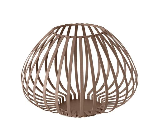 Windlicht "Celine", rund, ca. 15 cm hoch - Braun - 1