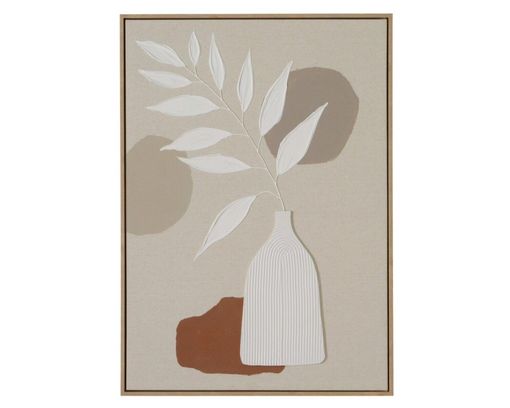 Wandbild "Sahira", ca. 50x70 cm - Beige/Weiß/Braun/Rot - 1