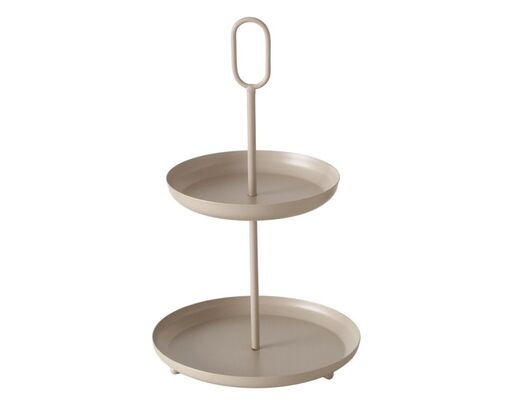 2er Etagere "Gogo", ca. 34 cm - Beige - 1