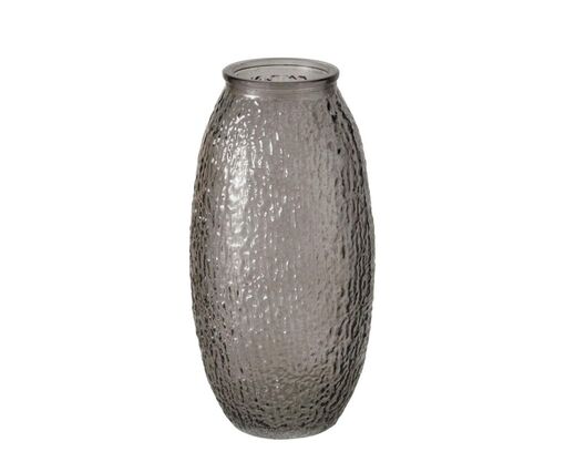 Vase "Rifla", ca. 20 cm, Glas - Grau - 1