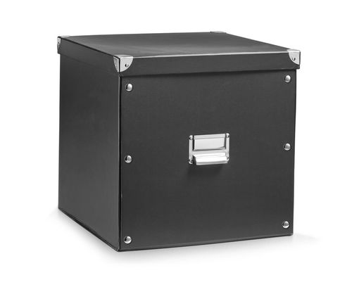 Aufbewahrungsbox, ca. 33,5x33x32 cm - Schwarz - 1