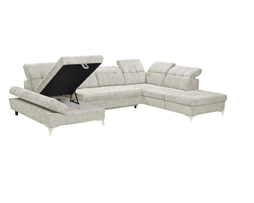 Wohnlandschaft "Erfurt", ca. 348.245 cm - Ravello 01 Ivory - 2
