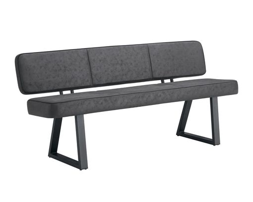 Vorstellbank "Dejana", ca. 180 cm - Anthrazit - 2