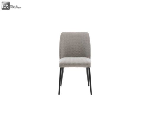 Interliving 5110 Polsterstuhl mit silberfarbenem Stoffbezug - Silber - 1
