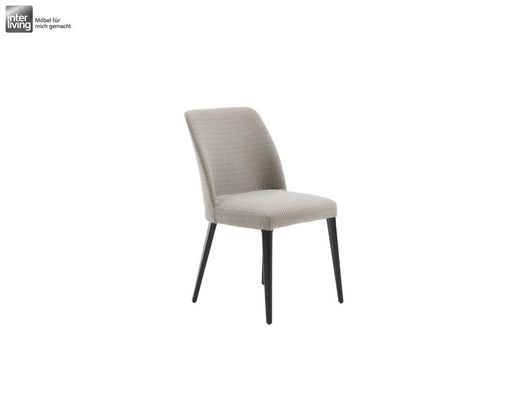 Interliving 5110 Polsterstuhl mit silberfarbenem Stoffbezug - Silber - 2