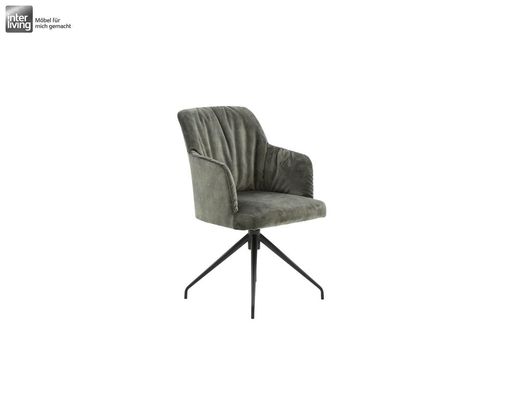 Interliving 5110 Armlehnstuhl dunkelgrün mit Spinnenfuß - Genova forest - 2