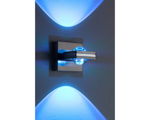 LED Wandleuchte  Q-Fisheye - metall/glas - 2