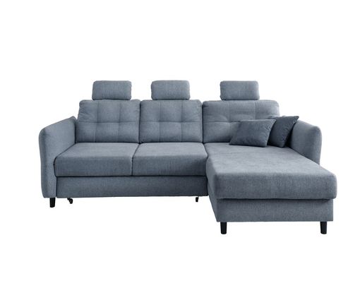 Ecksofa "Bjarne", leger, mit Funktionen - Blau - 3