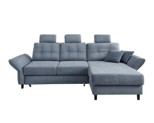 Ecksofa "Bjarne", leger, mit Funktionen - Blau - 4