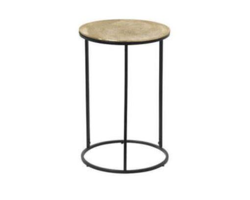 Beistelltisch "Mesa", Durchmesser ca. 41 cm - Gold/Schwarz - 1