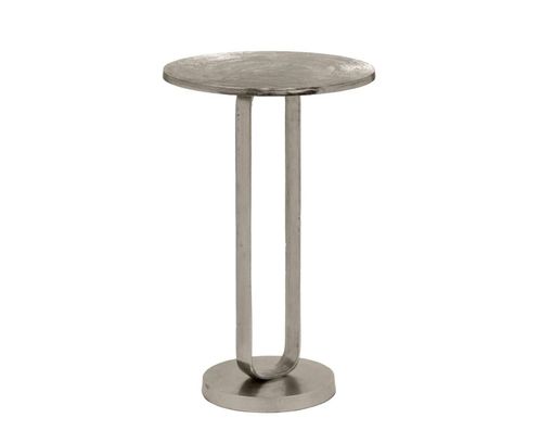 Beistelltisch "Maine", Metall, rund - Silber - 1