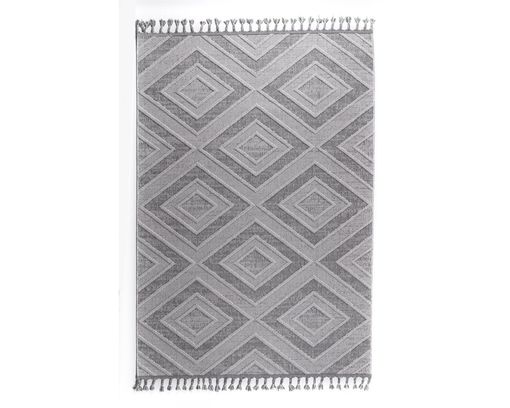 Interliving Outdoorteppich G8010 Raute, ca. 133x190 cm - Grau - 1