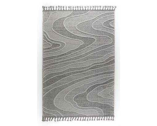 Interliving Outdoorteppich G8020 Linien, ca. 65x130 cm - Grau - 1