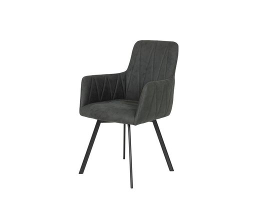 Sessel, leger "Harry", 360 Grad drehbar - Anthrazit - 1