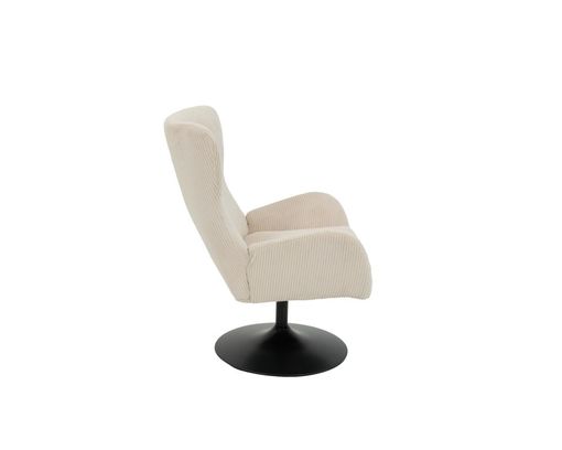 Sessel "Heddy", drehbar, Cord, beige - Beige - 3