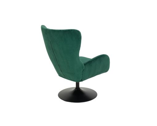 Sessel "Heddy", drehbar, Cord, grün - Grün - 4