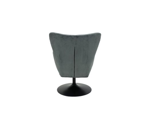 Sessel "Heddy", drehbar, Cord, dunkelgrau - Dunkelgrau - 5