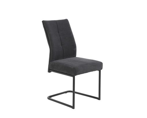 Schwingstuhl "Hias"Cordstoff, dunkel grau - anthrazit - 1