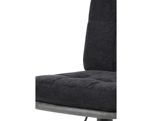 Barhocker "Hof", schwarz/Vintage anthrazit - Schwarz / Vintage anthrazit - 4