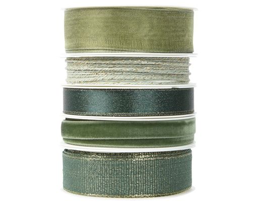 Geschenkband, ca. 3 m - Grün - 1