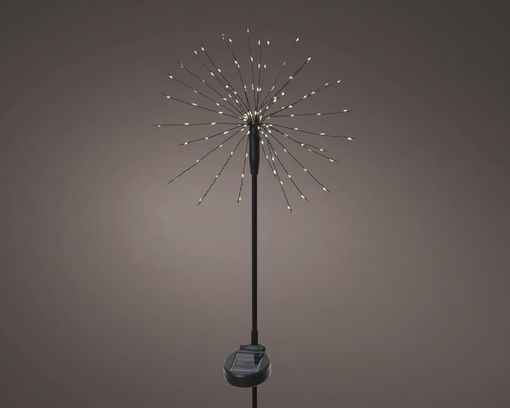 Solar-Stecker Blume, ca. 88 cm - Schwarz - 1