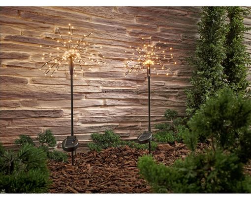 Solar-Stecker Blume, ca. 88 cm - Schwarz - 2