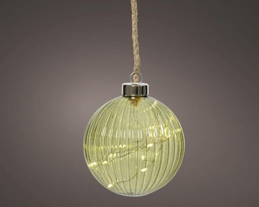 LED-Kugel grün, indoor, ca. 10 cm - Grün - 1