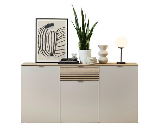 Sideboard "Iwaki", ca. 180x90 cm - Kaschmir/Holz - 1