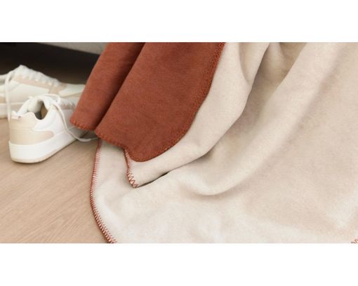 Interliving Decke 9104, Orange, ca. 150x200 cm - Rostorange - 4