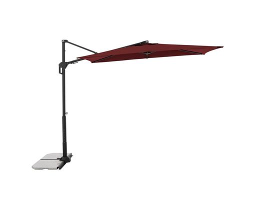 Sonnenschirm "Drensteinfurt", ca. 240x135 cm, rot - Bordeaux - 1