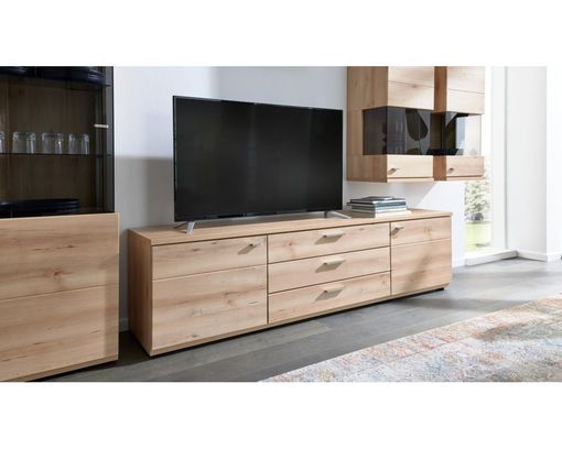 Interliving Wohnwand 2110, Naturbuche-Nachbildung - Braun - 2